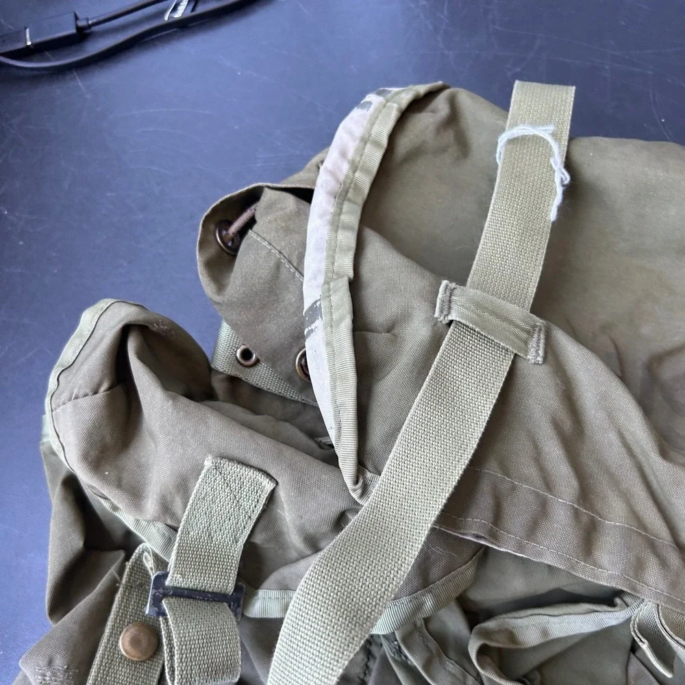 Vintage Military ALICE Field Pack Rucksack Olive Drab Canvas Backpack USA Made